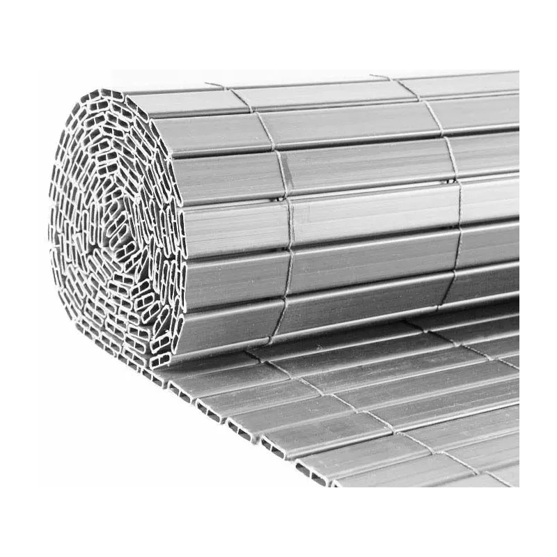 Canisse en PVC gris perle double face qualité +