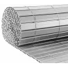 Canisse en PVC gris perle double face qualité +