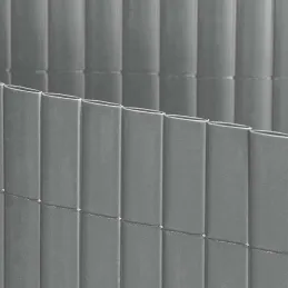 Canisse en PVC gris perle double face qualité +