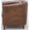 Fauteuil club en cuir de buffle