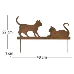 Silhouette en fer Chats sur piques