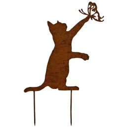 Silhouette en fer Chats sur piques