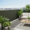 Brise-vue en résine tressée pour balcon et clôture coloris vert