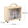 Tirelire valisette Tree of life 21 x 20 cm