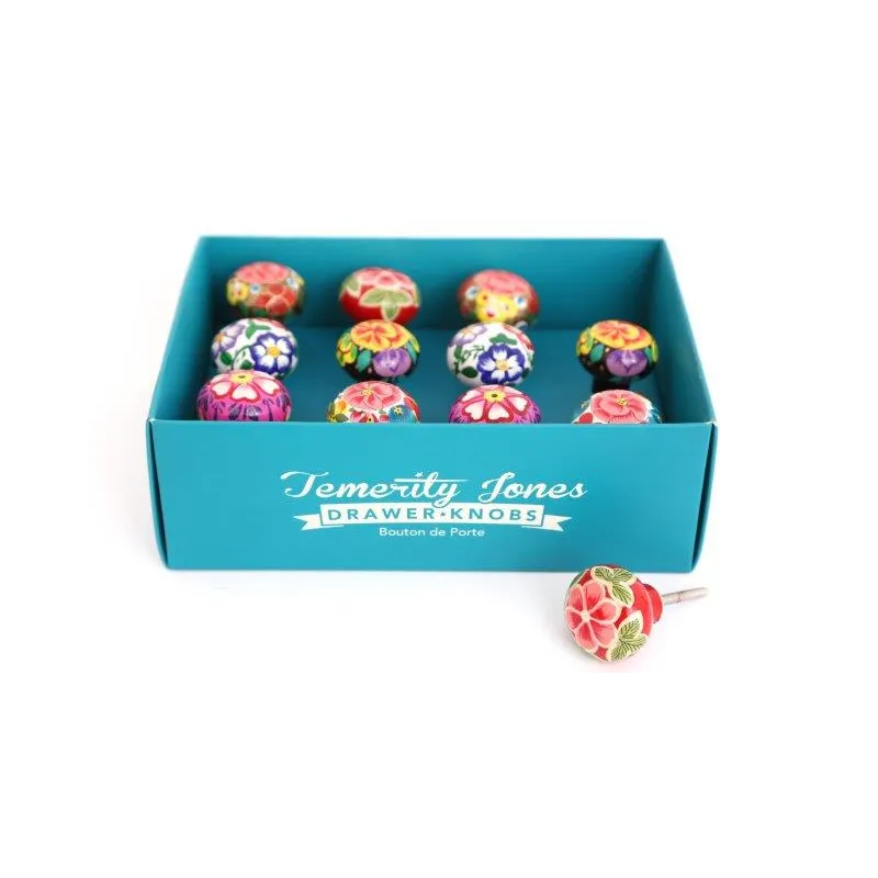 Boutons de porte en fer Batik (Lot de 6)