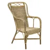 Fauteuil haut en manau et rotin Medan