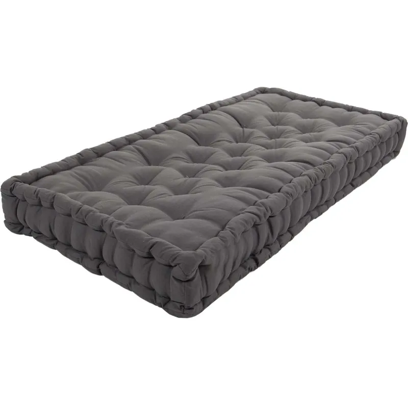 Coussin de palette en coton coloré 120 x 80 cm