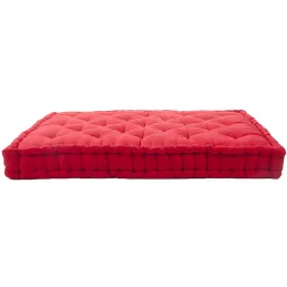 Coussin de palette en coton coloré 120 x 80 cm