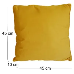 Coussin en coton coloré Salsa 45 cm