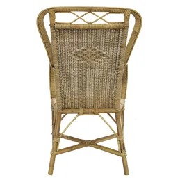 Fauteuil haut en manau et rotin Medan