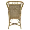 Fauteuil haut en manau et rotin Medan