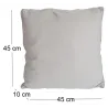 Coussin en coton coloré Salsa 45 cm