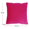 Coussin en coton coloré Salsa 45 cm