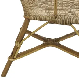 Fauteuil haut en manau et rotin Medan