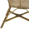 Fauteuil haut en manau et rotin Medan