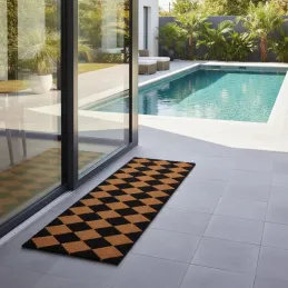 Paillasson grande taille en coco 120 x 40 cm