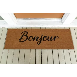 Paillasson grande taille en coco 120 x 40 cm