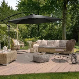 Parasol déporté rond Eko 3 m
