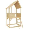 Cabane enfant sur pilotis avec bac à sable Lookout