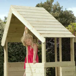 Cabane enfant sur pilotis avec bac à sable Lookout