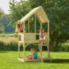 Cabane enfant sur pilotis avec bac à sable Lookout