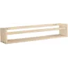 Étagère avec barre centrale en pin Kit Line