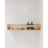 Étagère avec barre centrale en pin Kit Line