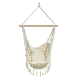 Fauteuil hamac en coton écru