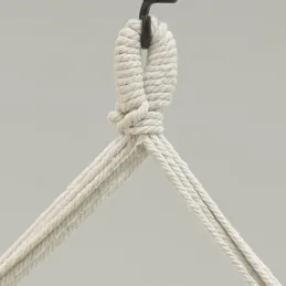 Fauteuil hamac en coton écru