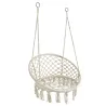 Fauteuil hamac rond en coton et métal