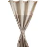 Rideau coeurs gris avec embrasse