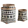 Corbeilles de rangement en bambou (Lot de 3)