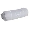 Coussin boudin gris en coton et lin