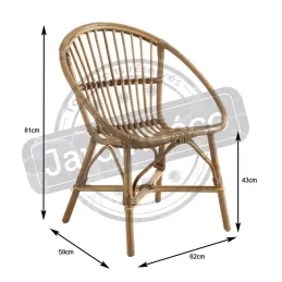 Fauteuil en manau Coque