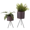 Set de 2 supports à plantes ronds Pedestal