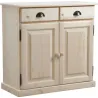 Buffet en bois brut 2 portes 2 tiroirs
