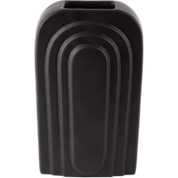 Vase en céramique  noir Arc