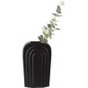 Vase en céramique  noir Arc