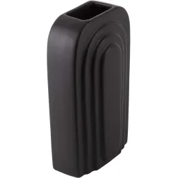 Vase en céramique  noir Arc
