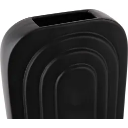 Vase en céramique  noir Arc