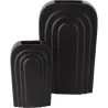 Vase en céramique  noir Arc
