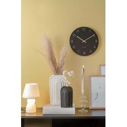 Vase en céramique  noir Arc