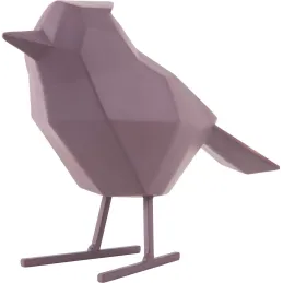 Oiseau en résine mat origami 24cm
