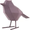 Oiseau en résine mat origami 24cm