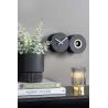 Horloge murale en métal mat Duo Cuckoo