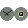 Horloge murale en métal mat Duo Cuckoo