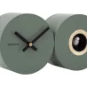 Horloge murale en métal mat Duo Cuckoo