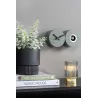 Horloge murale en métal mat Duo Cuckoo