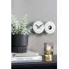 Horloge murale en métal mat Duo Cuckoo