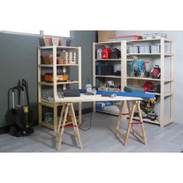 Tréteau en pin brut Professionnel Plus